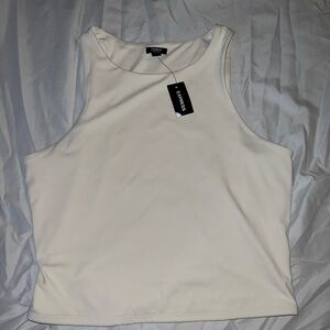 EXPRESS creamy halter tank